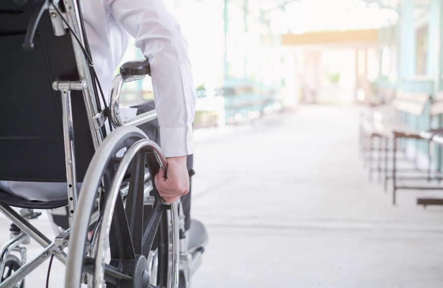 Person in a wheelchair