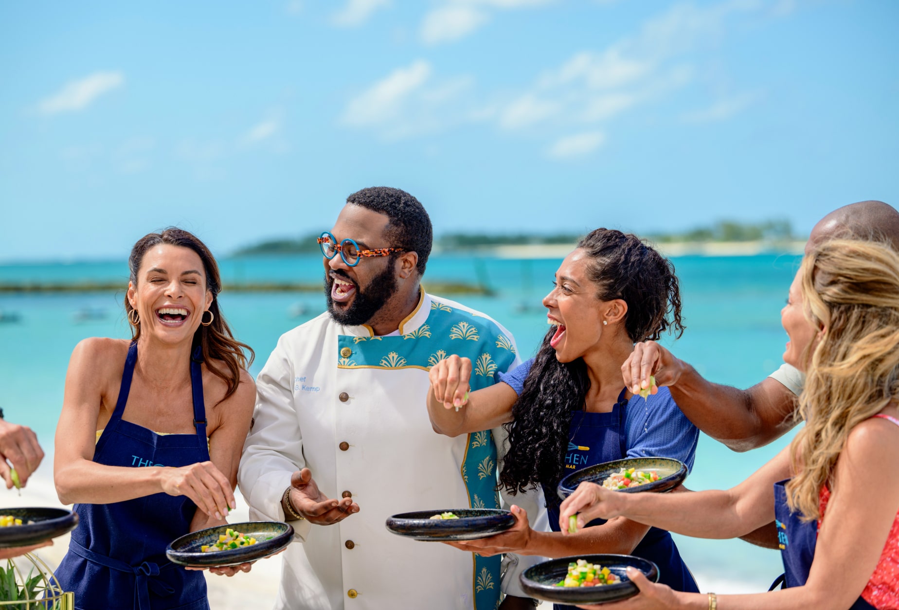 Dining beach event