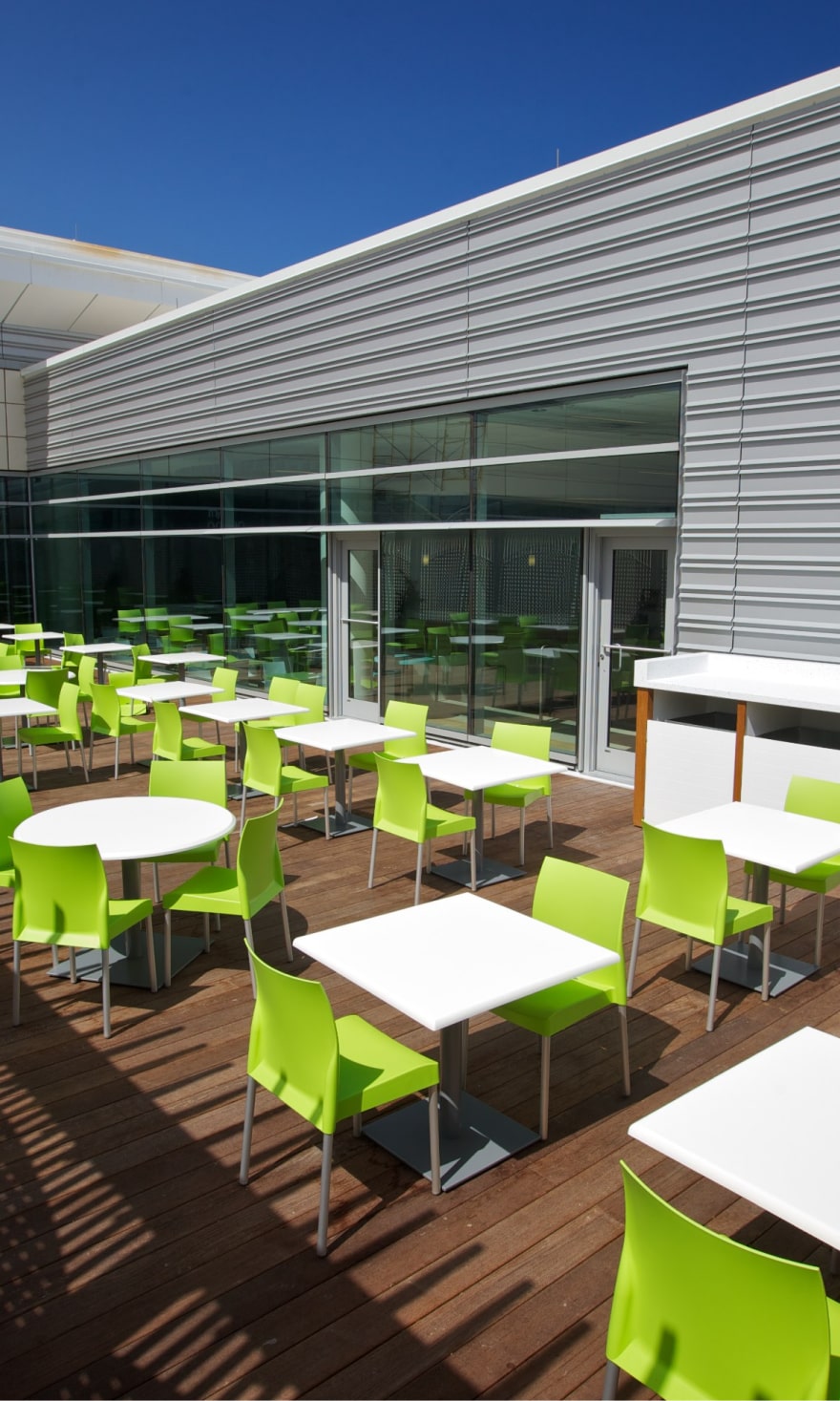 Dining tables outside